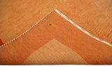 4x6 Small Rust and Peach Farmhouse Wool Hand Woven Southwestern Gabbeh Rug
