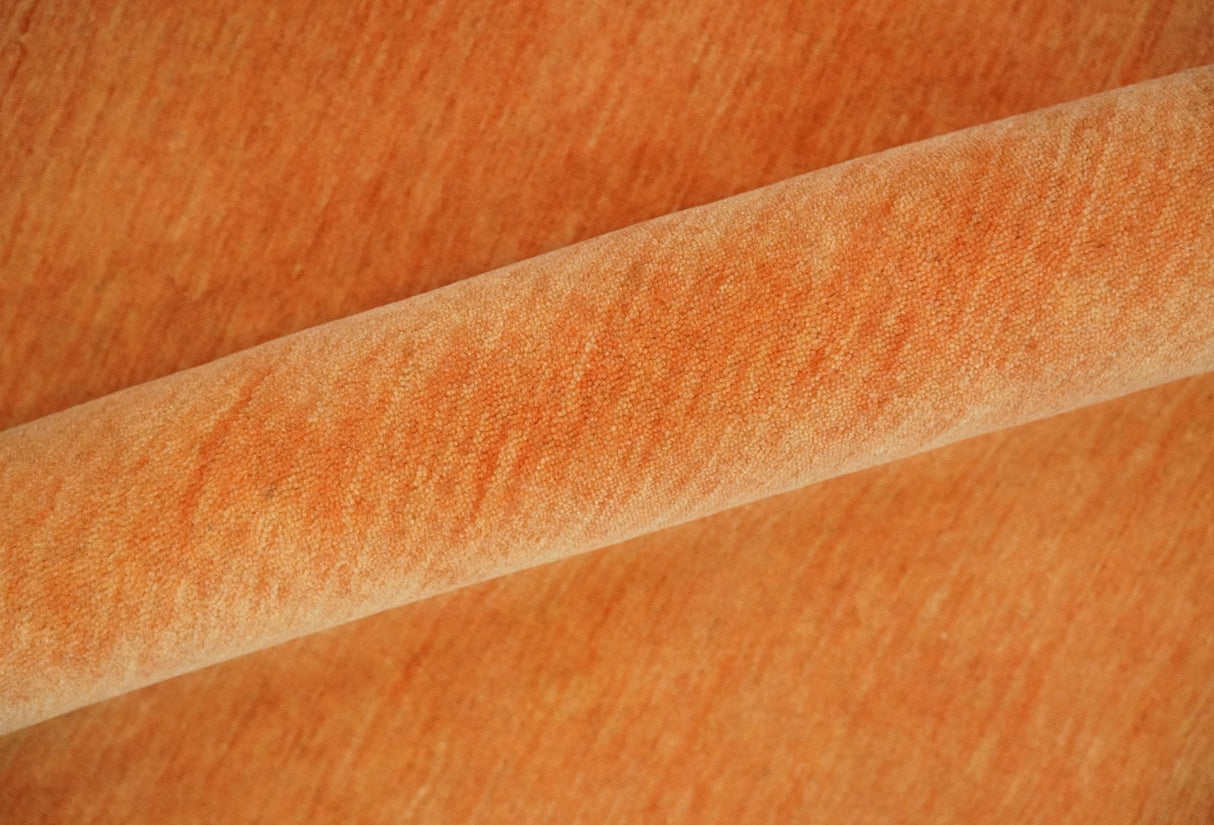 4x6 Small Rust and Peach Farmhouse Wool Hand Woven Southwestern Gabbeh Rug