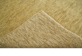 4x6 Small Solid Beige Natural Farmhouse Wool Hand Woven Southwestern Rug