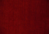 4x6 Small Solid Red Wool Hand Woven Southwestern Gabbeh Rug