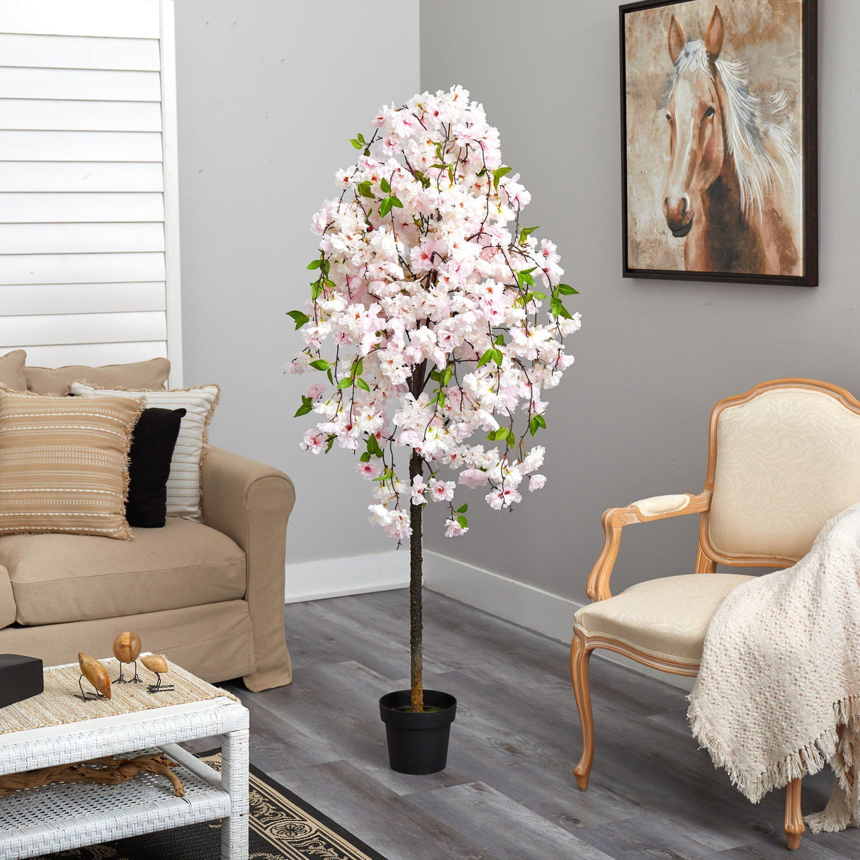 5' Artificial Cherry Blossom Tree-Parc Decor