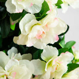 5’ Azalea Artificial Tree in White Planter-Parc Decor