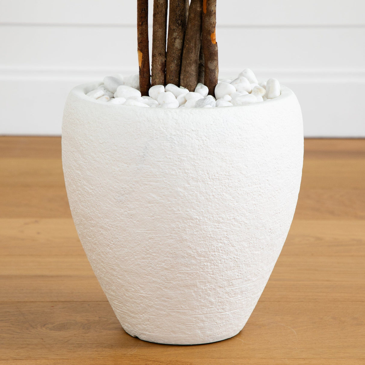 5’ Azalea Artificial Tree in White Planter-Parc Decor