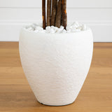 5’ Azalea Artificial Tree in White Planter-Parc Decor