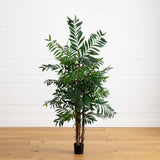 5' Bamboo Palm Artificial Silk Tree-Parc Decor