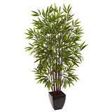 5’ Bamboo Silk Tree w/Planter-Parc Decor
