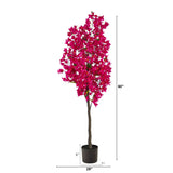 5’ Bougainvillea Artificial Tree-Parc Decor