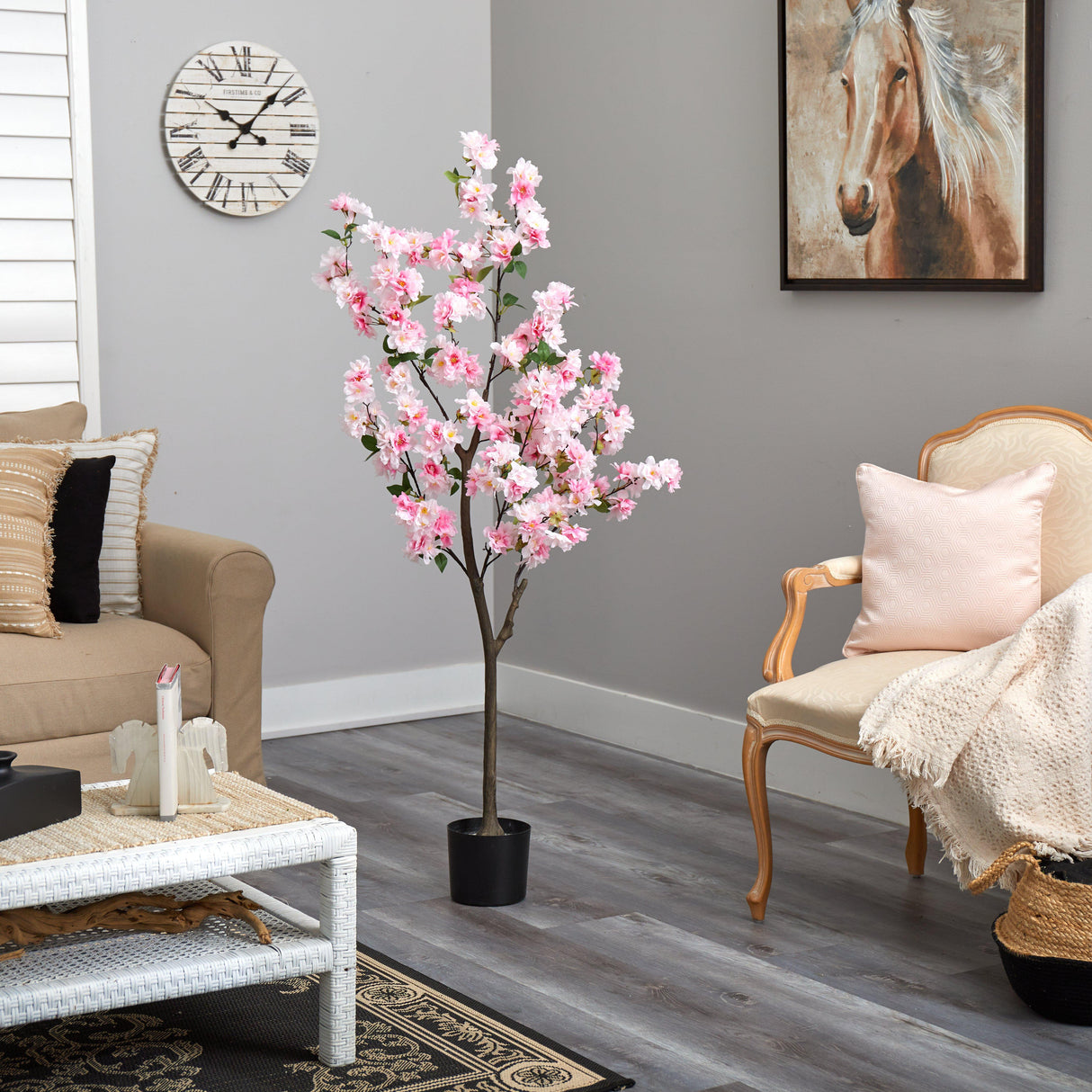 5’ Cherry Blossom Artificial Tree-Parc Decor