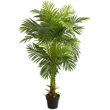 5’ Double Stalk Hawaii Palm Artificial Tree-Parc Decor