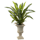 5’ Dracaena Plant with Urn (Real Touch)-Parc Decor