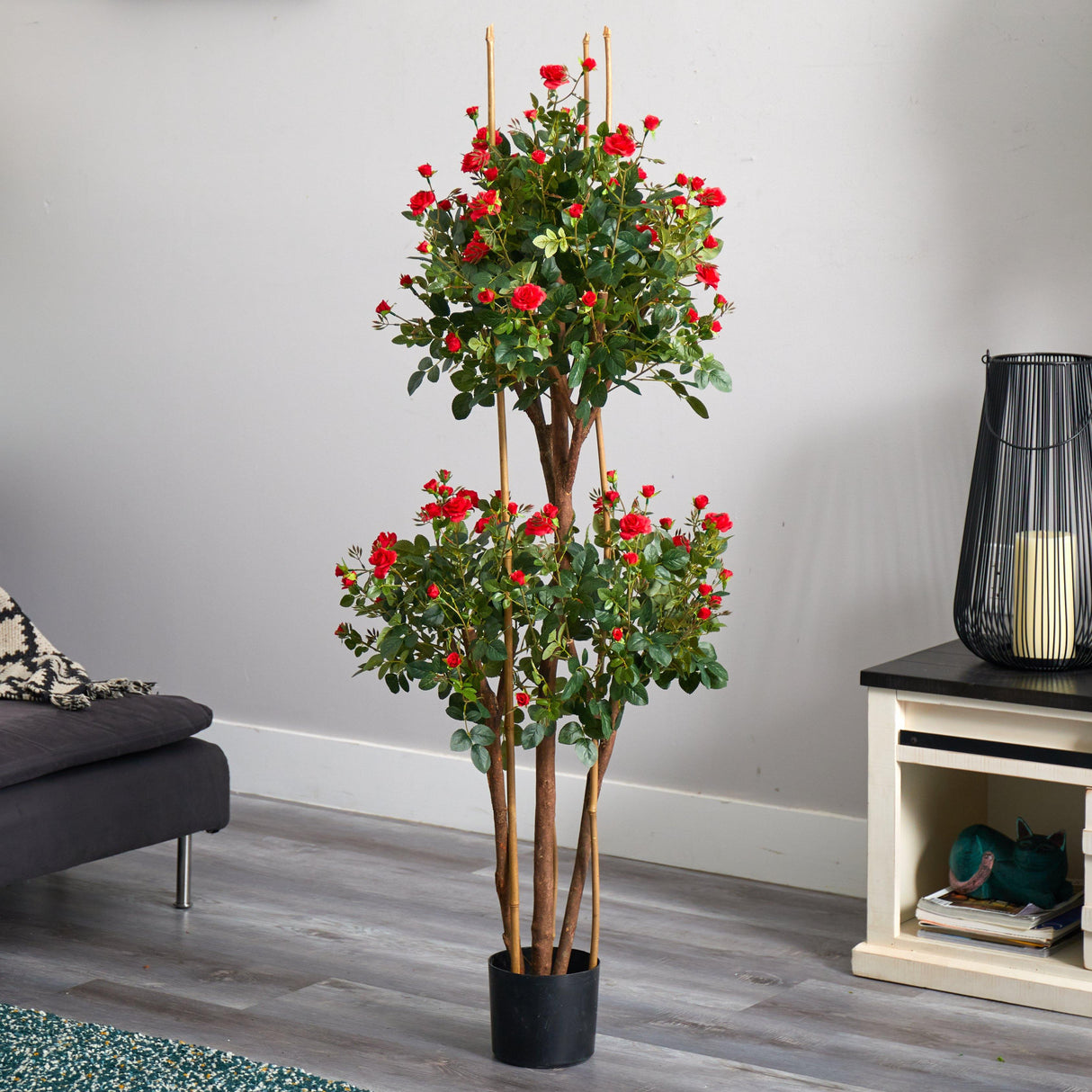 5' Mini Rose Silk Tree-Parc Decor