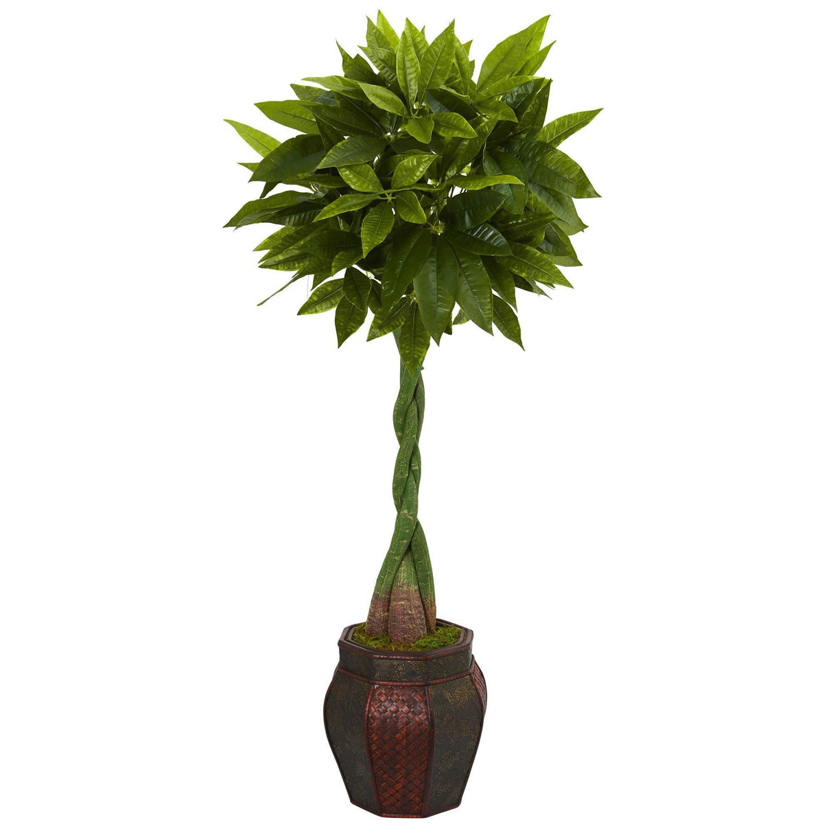 5’ Money Artificial Tree in Decorative Planter-Parc Decor