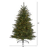 5’ Napa Valley Fir Artificial Chrstmas Tree with 350 Clear Lights and 1107 Bendable Branches-Parc Decor