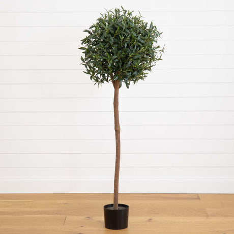 5’ Olive Topiary Artificial Tree-Parc Decor