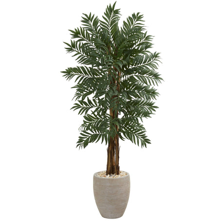 5’ Parlor Artificial Palm Tree in Decorative Planter-Parc Decor