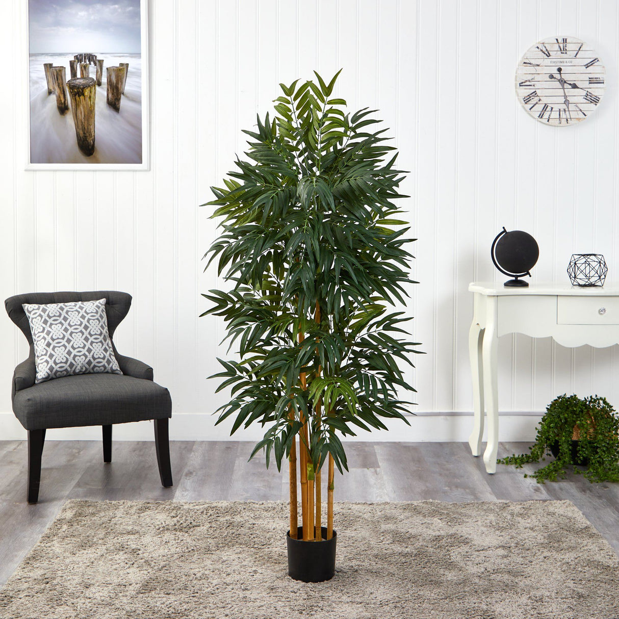 5’ Phoenix Palm Artificial tree with Natural Trunk-Parc Decor