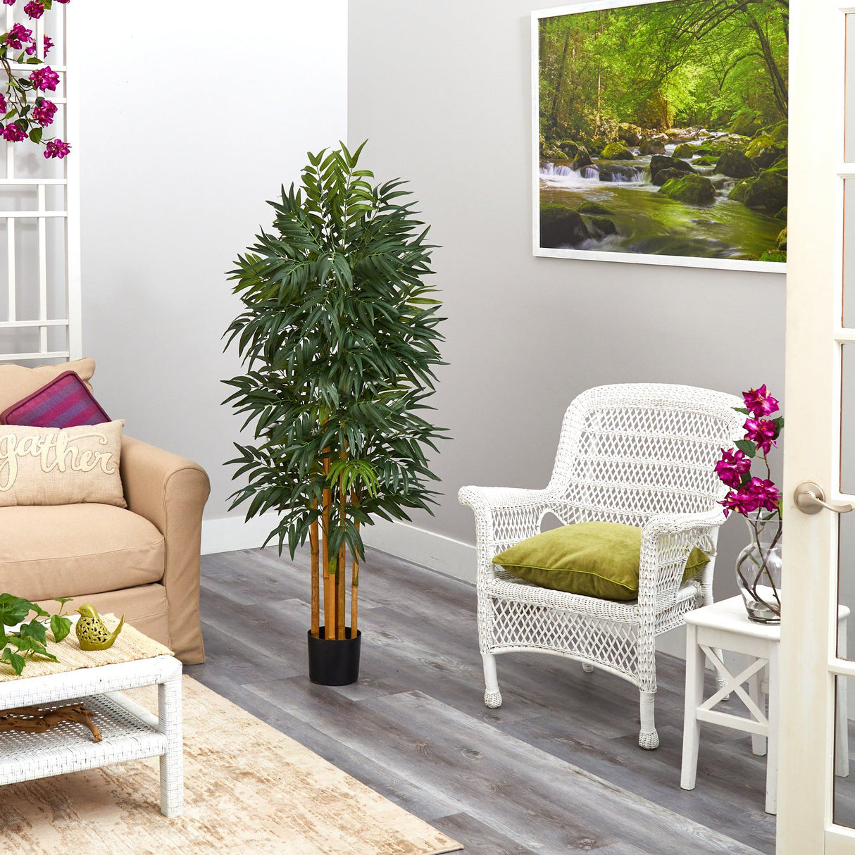 5’ Phoenix Palm Artificial tree with Natural Trunk-Parc Decor