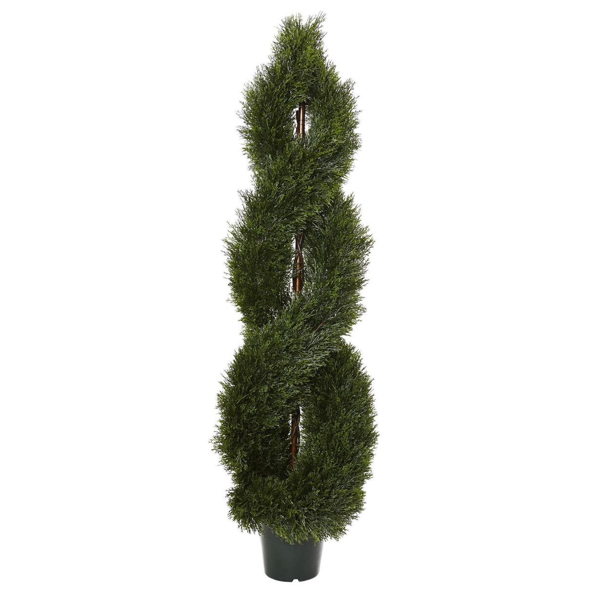 5' Pond Cypress Spiral Topiary UV Resistant (Indoor/Outdoor)-Parc Decor