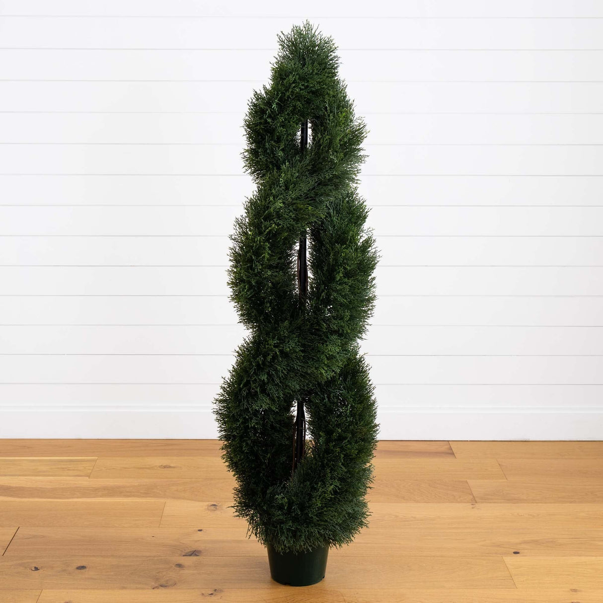 5' Pond Cypress Spiral Topiary UV Resistant (Indoor/Outdoor)-Parc Decor