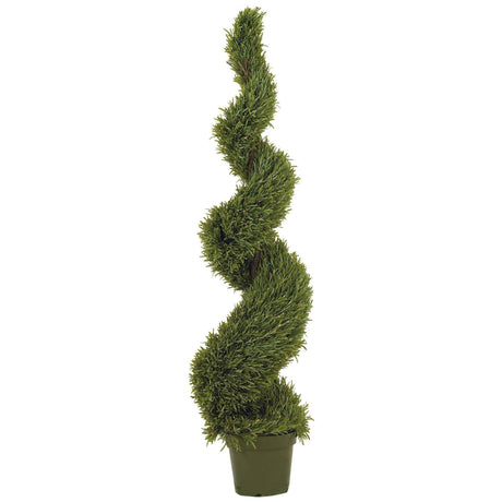 5' Rosemary Spiral Silk Tree (In-door/Out-door)-Parc Decor