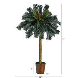 5’ Sago Palm Artificial Tree in Basket-Parc Decor