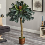 5’ Sago Palm Artificial Tree in Basket-Parc Decor