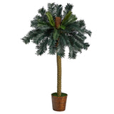 5’ Sago Palm Artificial Tree in Basket-Parc Decor