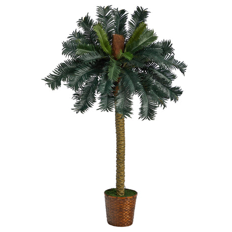 5’ Sago Palm Artificial Tree in Basket-Parc Decor