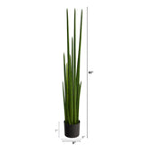 5’ Sansevieria Snake Artificial Plant-Parc Decor