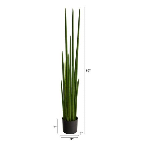 5’ Sansevieria Snake Artificial Plant-Parc Decor