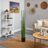 5’ Sansevieria Snake Artificial Plant-Parc Decor