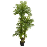 5’ Triple Phoenix Palm Artificial Tree-Parc Decor