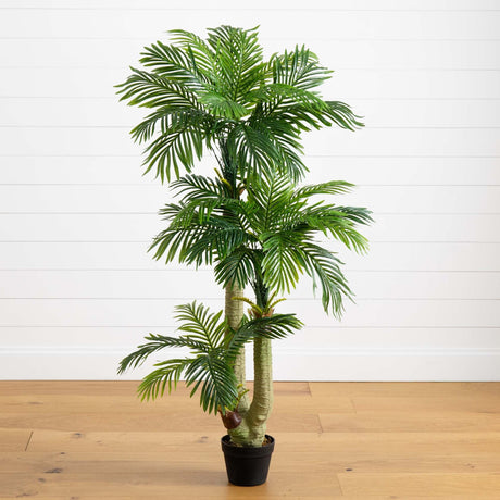 5’ Triple Phoenix Palm Artificial Tree-Parc Decor
