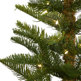 5’ Alaskan Alpine Artificial Christmas Tree with 100 Clear Microdot (Multifunction) LED Lights and 92 Bendable Branches-Christmas Tree-Parc Decor