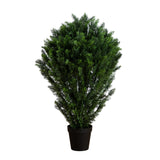 5’ Artificial Cedar Bush UV Resistant (Indoor/Outdoor)-Plant-Parc Decor