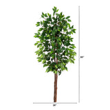 5’ Artificial Double Trunk Ficus Tree (No Pot)-Tree-Parc Decor