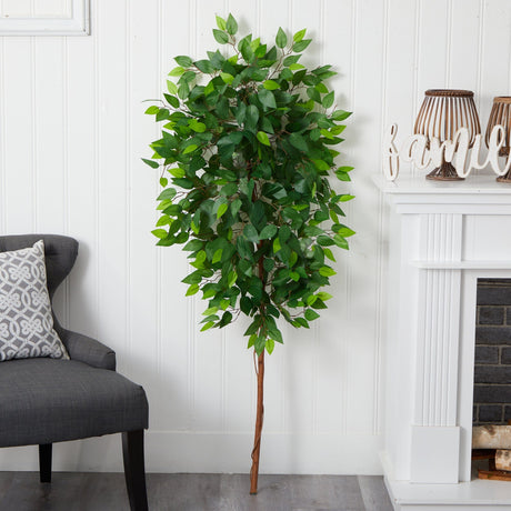 5’ Artificial Ficus Tree (No Pot)-Tree-Parc Decor