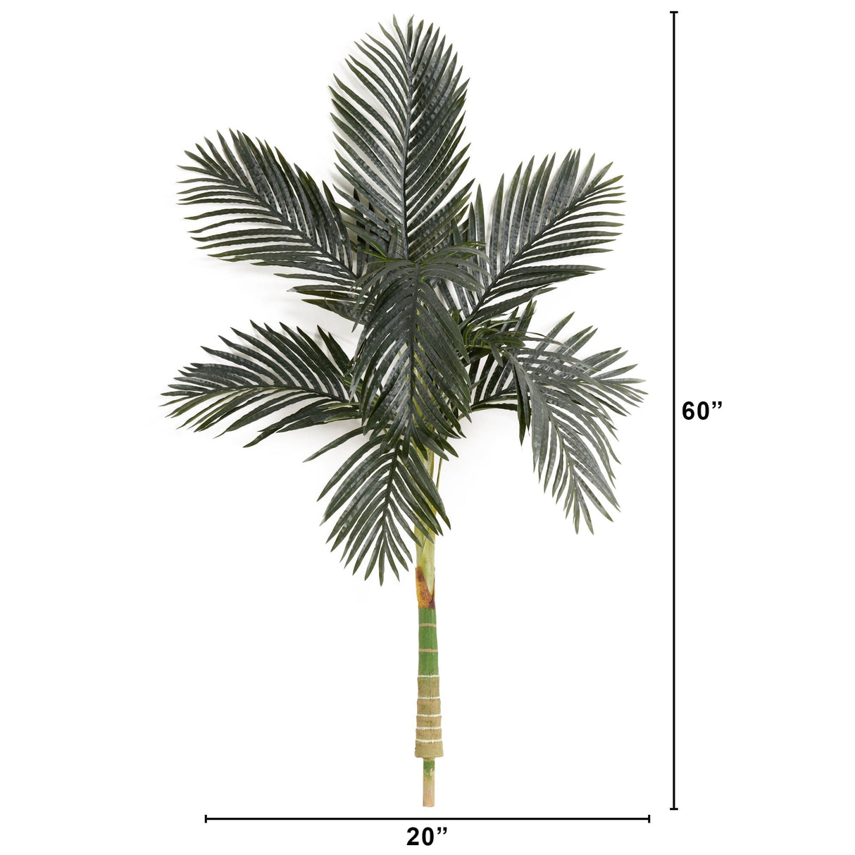 5’ Artificial Golden Cane Palm Tree Without Pot-Tree-Parc Decor