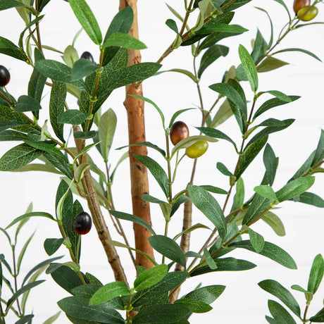 5’ Artificial Olive Tree with Natural Trunk-Tree-Parc Decor
