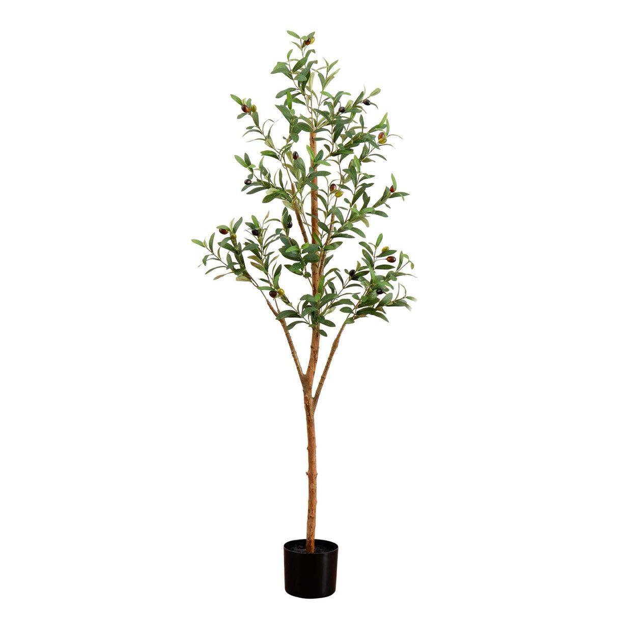 5’ Artificial Olive Tree with Natural Trunk-Tree-Parc Decor