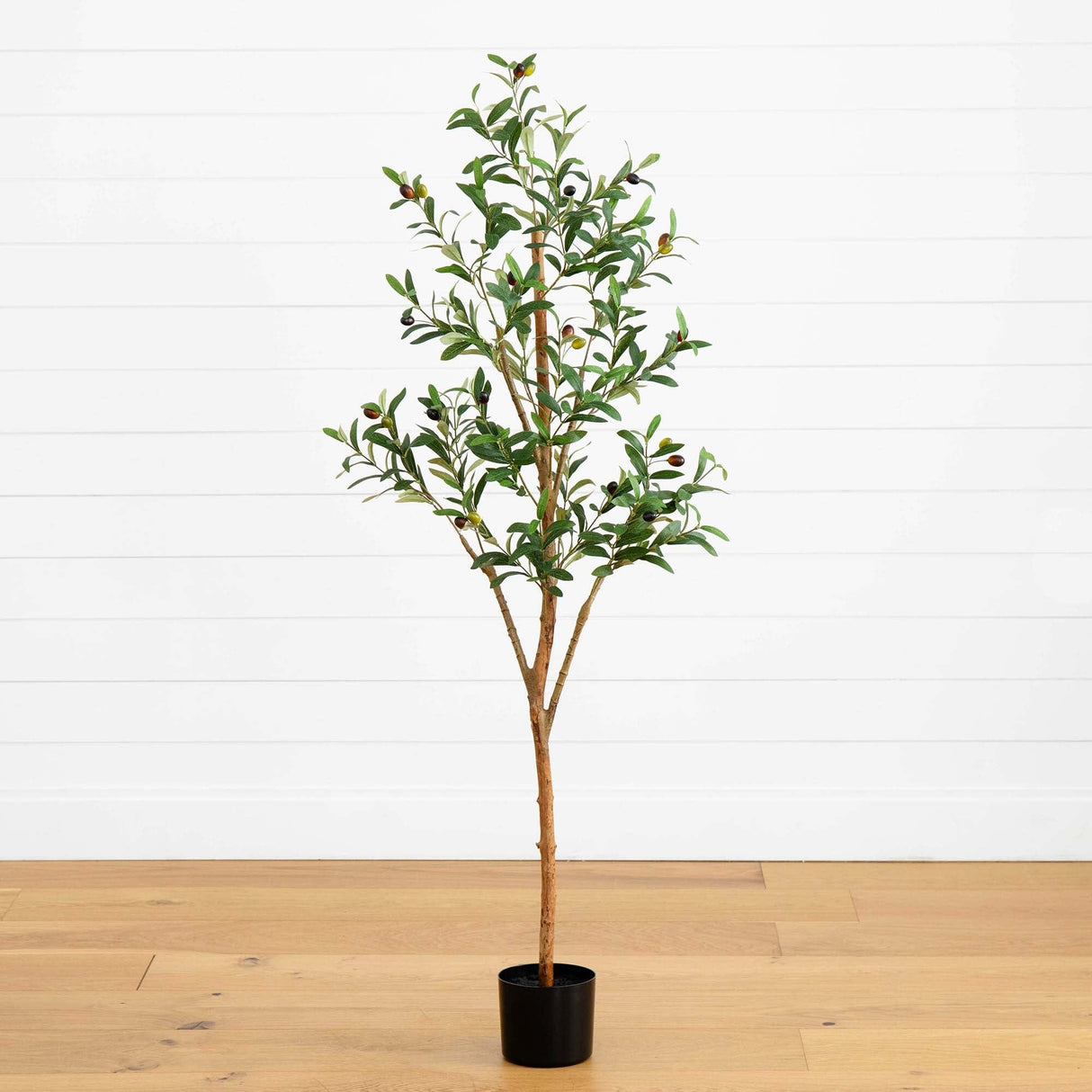 5’ Artificial Olive Tree with Natural Trunk-Tree-Parc Decor