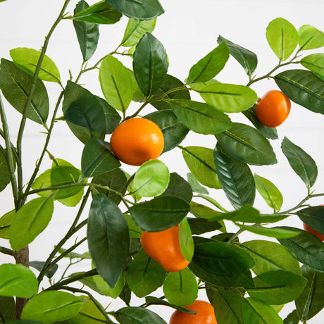 5’ Artificial Tangerine Tree-Tree-Parc Decor