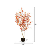 5’ Autumn Birch Artificial Fall Tree-Tree-Parc Decor