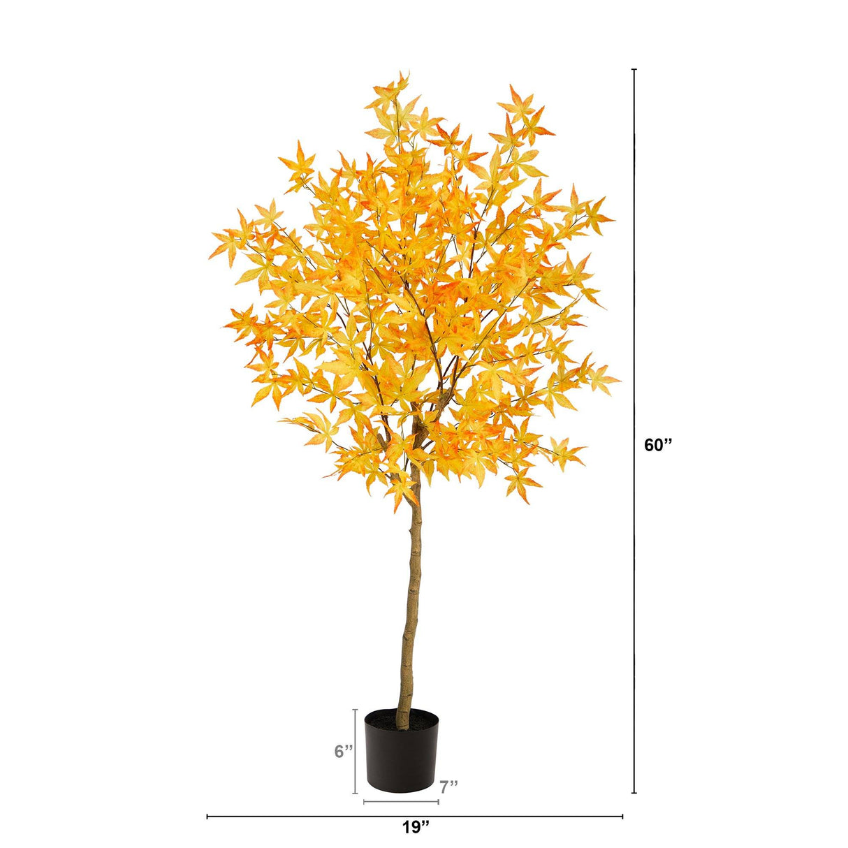 5' Autumn Maple Artificial Fall Tree-Tree-Parc Decor