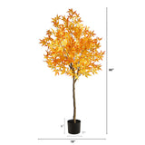 5' Autumn Maple Artificial Tree-Tree-Parc Decor