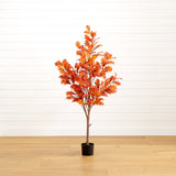 5’ Autumn Oak Artificial Fall Tree-Tree-Parc Decor
