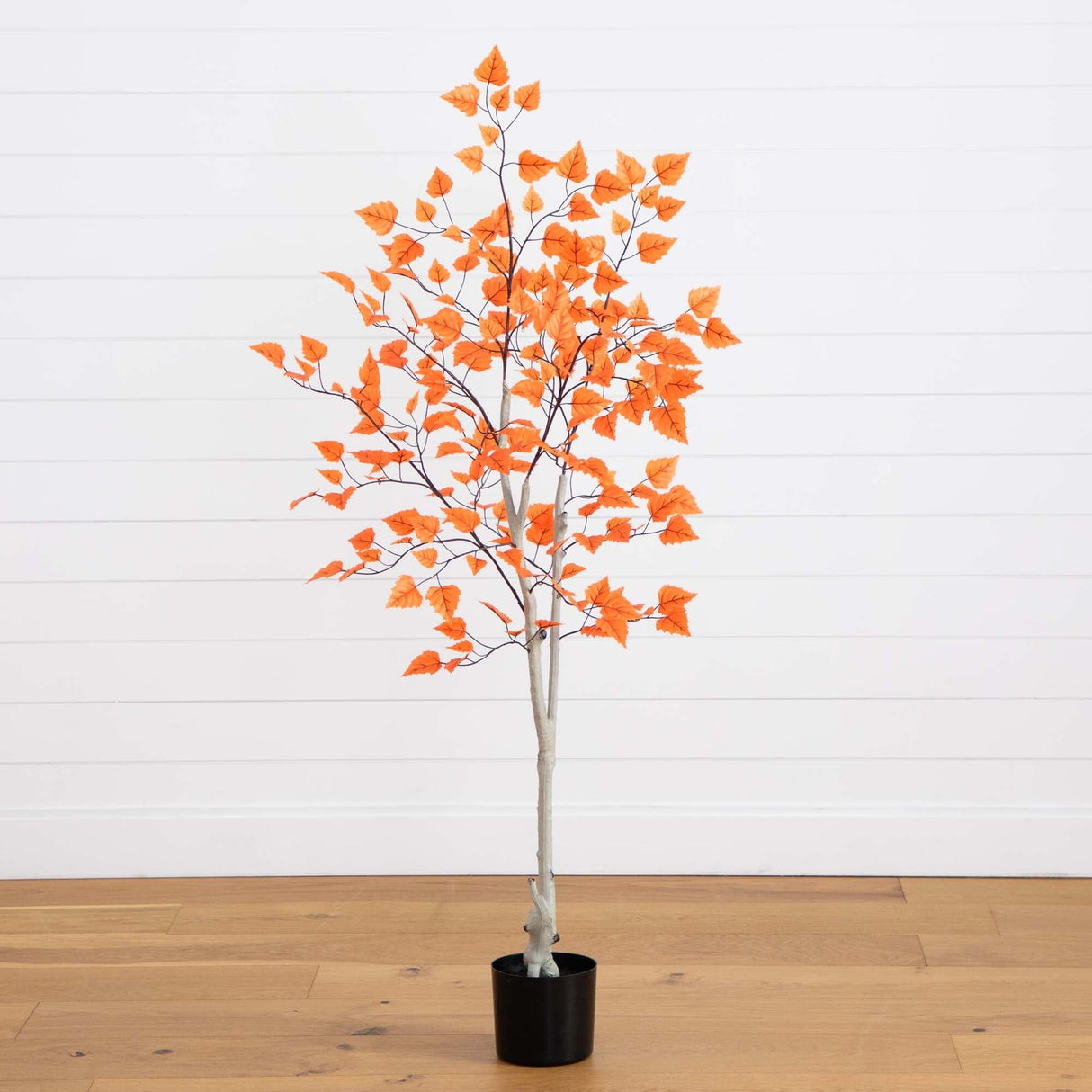 5’ Autumn Paper Birch Artificial Fall Tree-Tree-Parc Decor