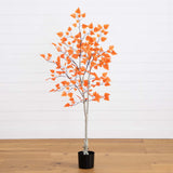 5’ Autumn Paper Birch Artificial Fall Tree-Tree-Parc Decor