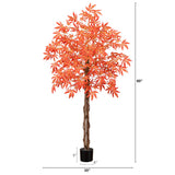 5’ Autumn Vibrant Maple Artificial Fall Tree-Tree-Parc Decor