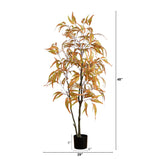 5’ Autumn Wispy Eucalyptus Artificial Fall Tree-Tree-Parc Decor